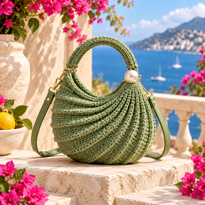 Wavy Handbag Crochet Pattern PDF | Textured Shoulder Bag Crochet Pattern | Easy DIY Purse with Video Tutorial | Beginner Friendly | Instant Download
