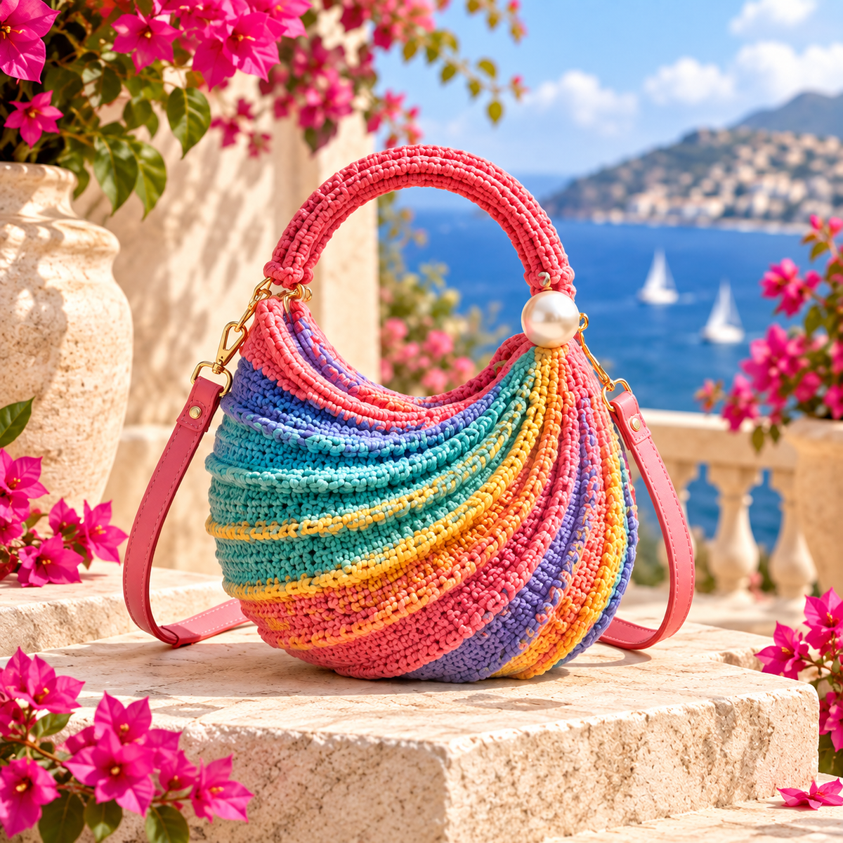 Wavy Handbag Crochet Pattern PDF | Textured Shoulder Bag Crochet Pattern | Easy DIY Purse with Video Tutorial | Beginner Friendly | Instant Download