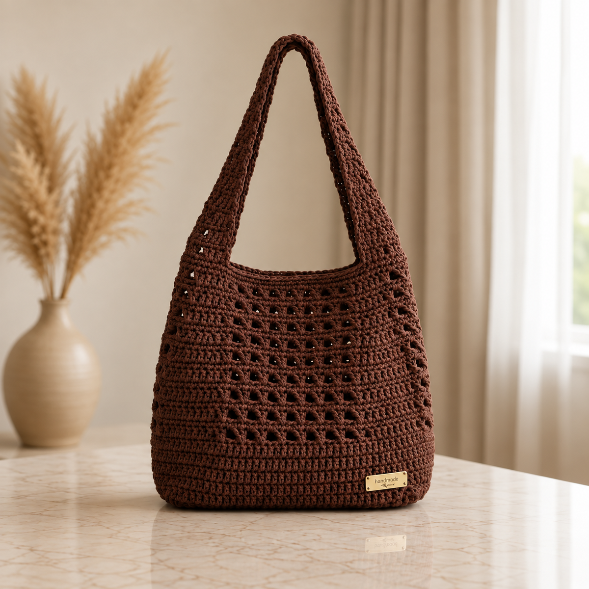 Boho Crochet Shoulder Bag Pattern PDF | Granny Stitch Tote Bag | Crochet Purse & Everyday Handbag Pattern | Instant Digital Download