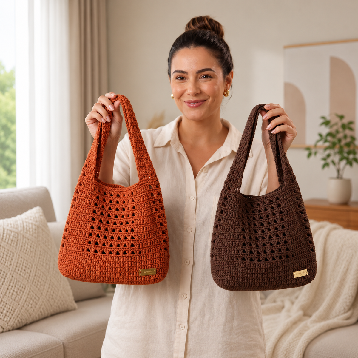 Boho Crochet Shoulder Bag Pattern PDF | Granny Stitch Tote Bag | Crochet Purse & Everyday Handbag Pattern | Instant Digital Download