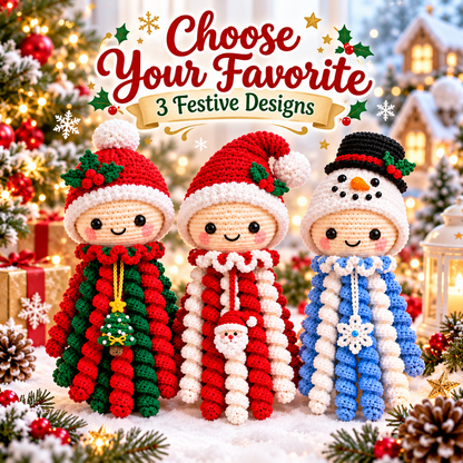 3-in-1 Christmas Jellyfish Crochet Pattern PDF | Santa Snowman & Holly Holiday Amigurumi3-in-1 Christmas Jellyfish Crochet Pattern PDF | Santa Snowman & Holly Holiday Amigurumi