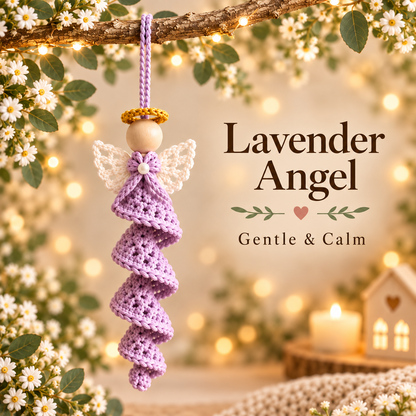 Crochet Angel Ornament Pattern PDF | 5 Spiral Angel Designs | Christmas Tree Hanging Decor | Wooden Bead Angel Digital Download