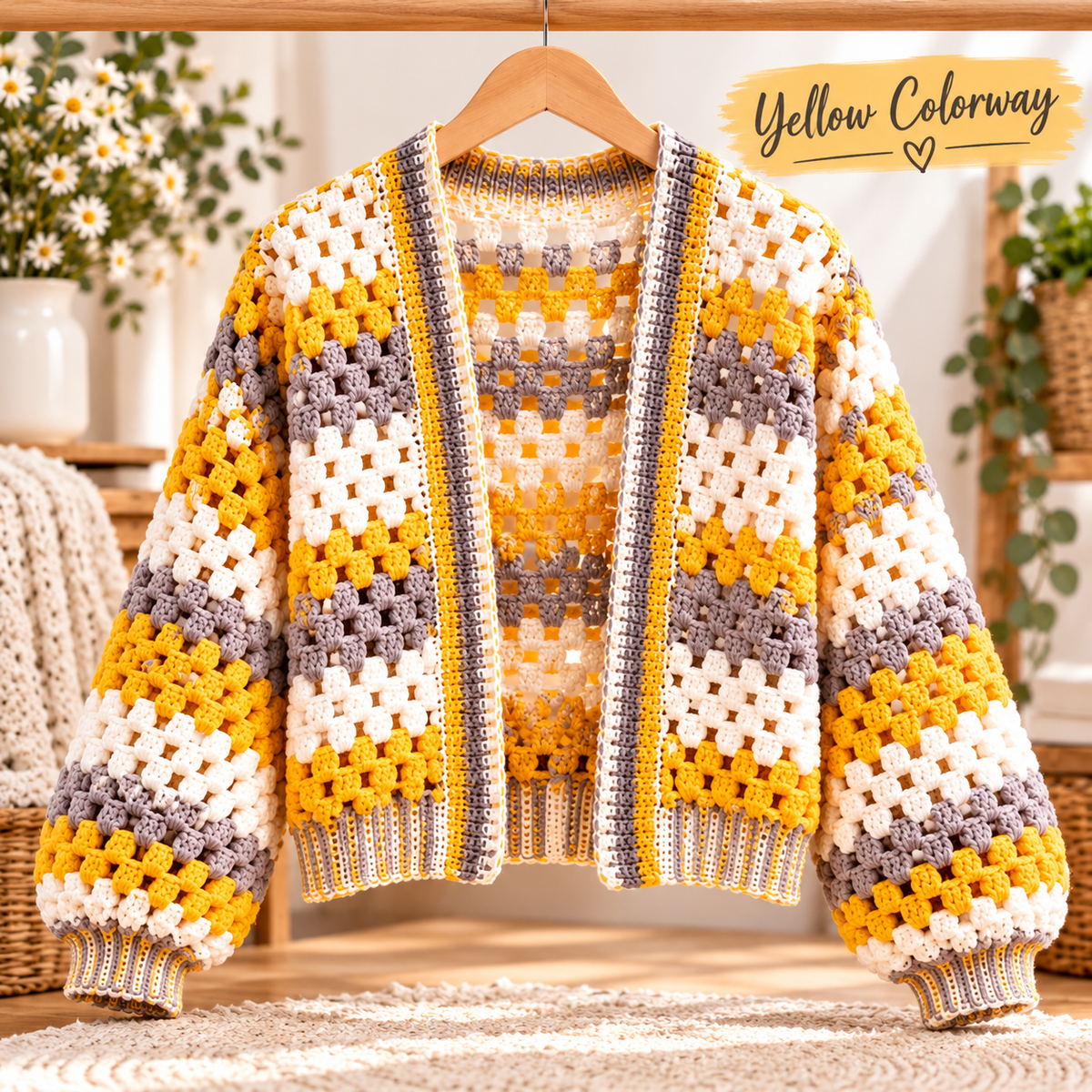 Crochet Cardigan Pattern PDF | Women’s Granny Cardigan | Easy Crochet Sweater Digital Download