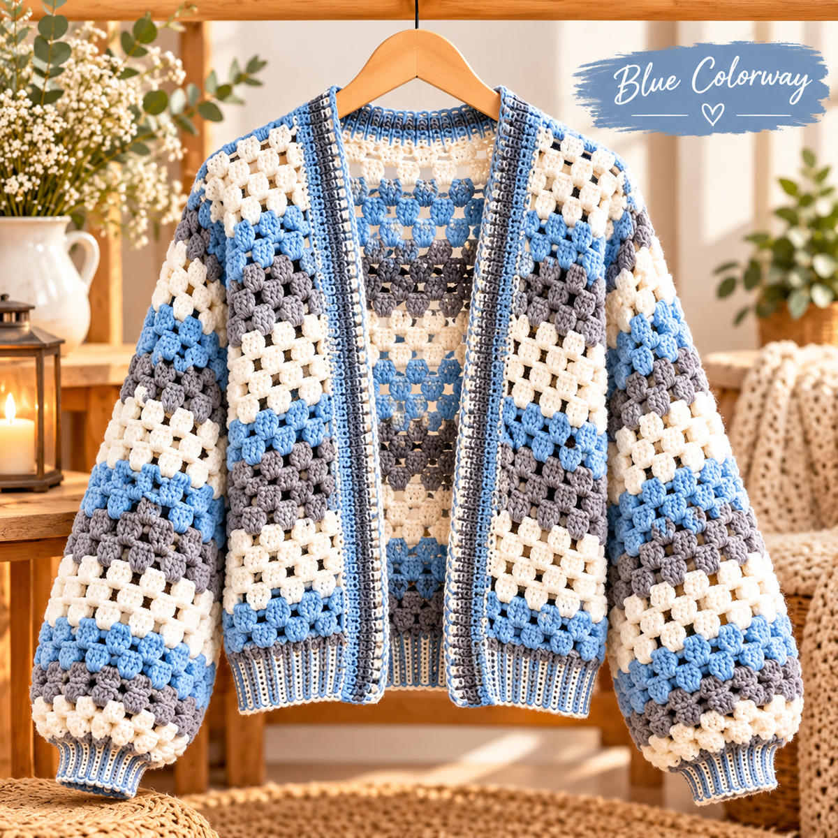 Crochet Cardigan Pattern PDF | Women’s Granny Cardigan | Easy Crochet Sweater Digital Download